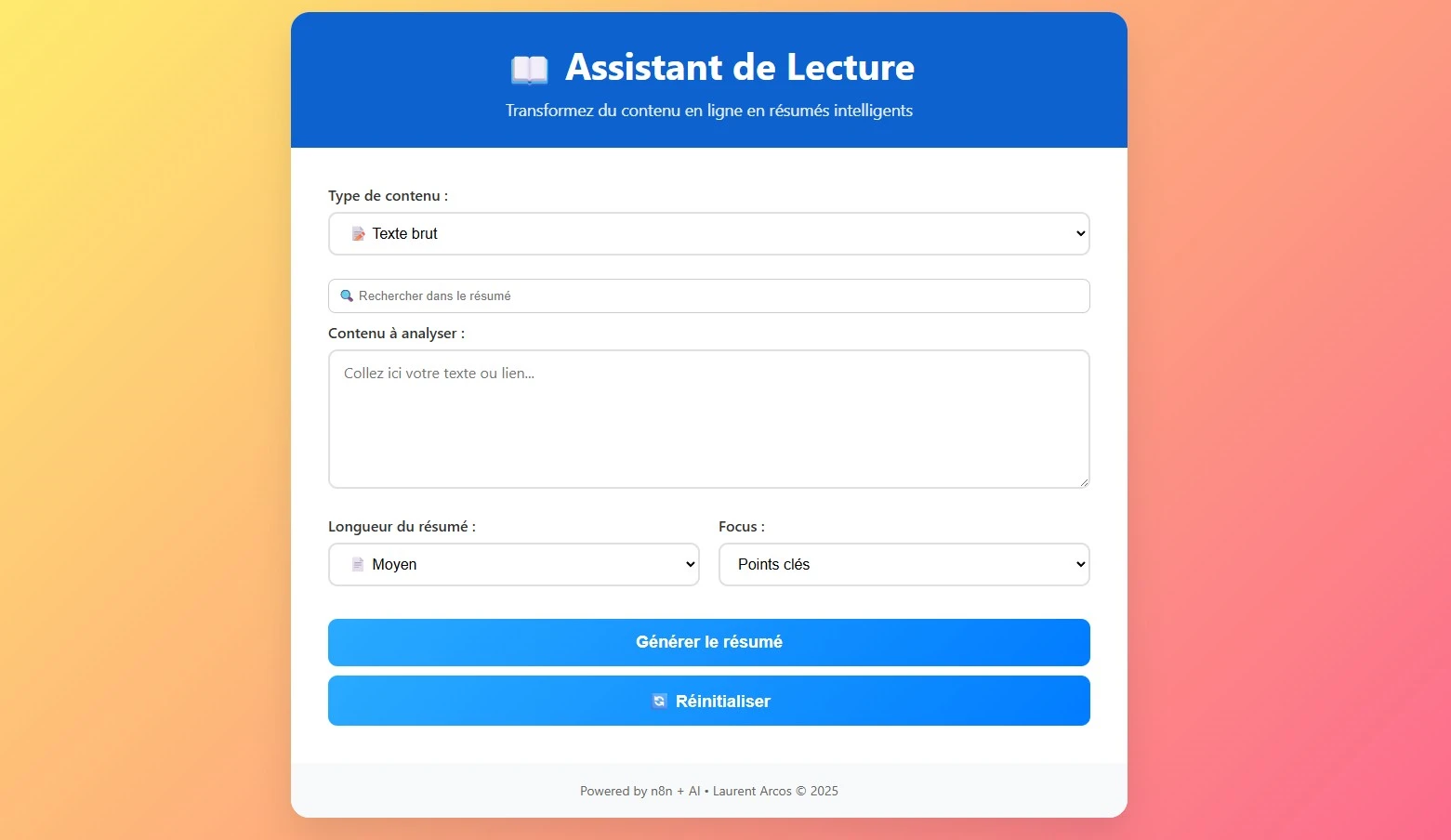 Assistant de Lecture TL;DR