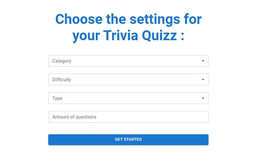Trivia Quizz