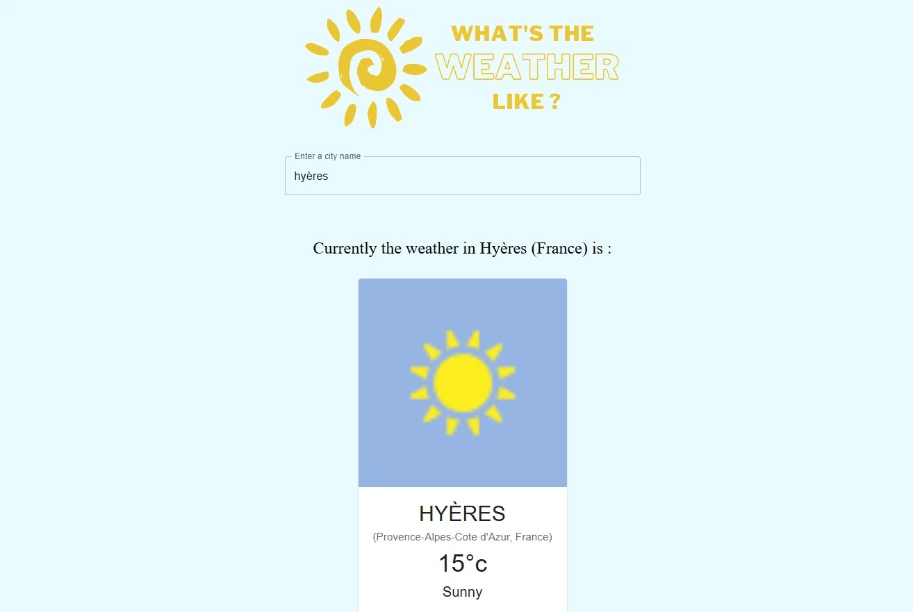 App Météo